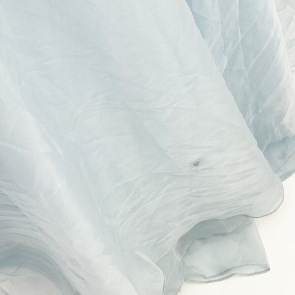 Mac Duggal Long Party Elsa Gown Beaded Bodice Ice Blue Size 8 New With Defects - Picture 12 of 12